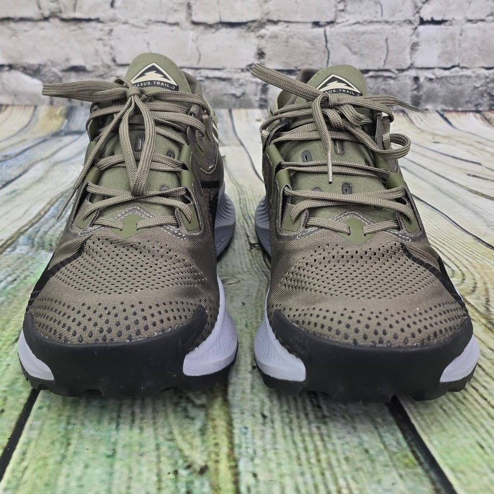 Nike Pegasus Trail 2 Running Shoes Mens 11 Olive Green CK4305-201 React Sneakers - Picture 4 of 9